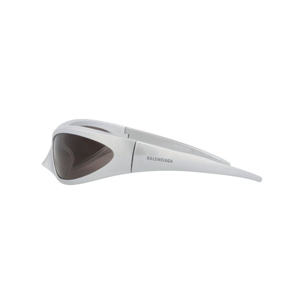 Balenciaga Shield-Frame Bio Injection Sunglasses Silver Unisex-Adult - Picture 3 of 6